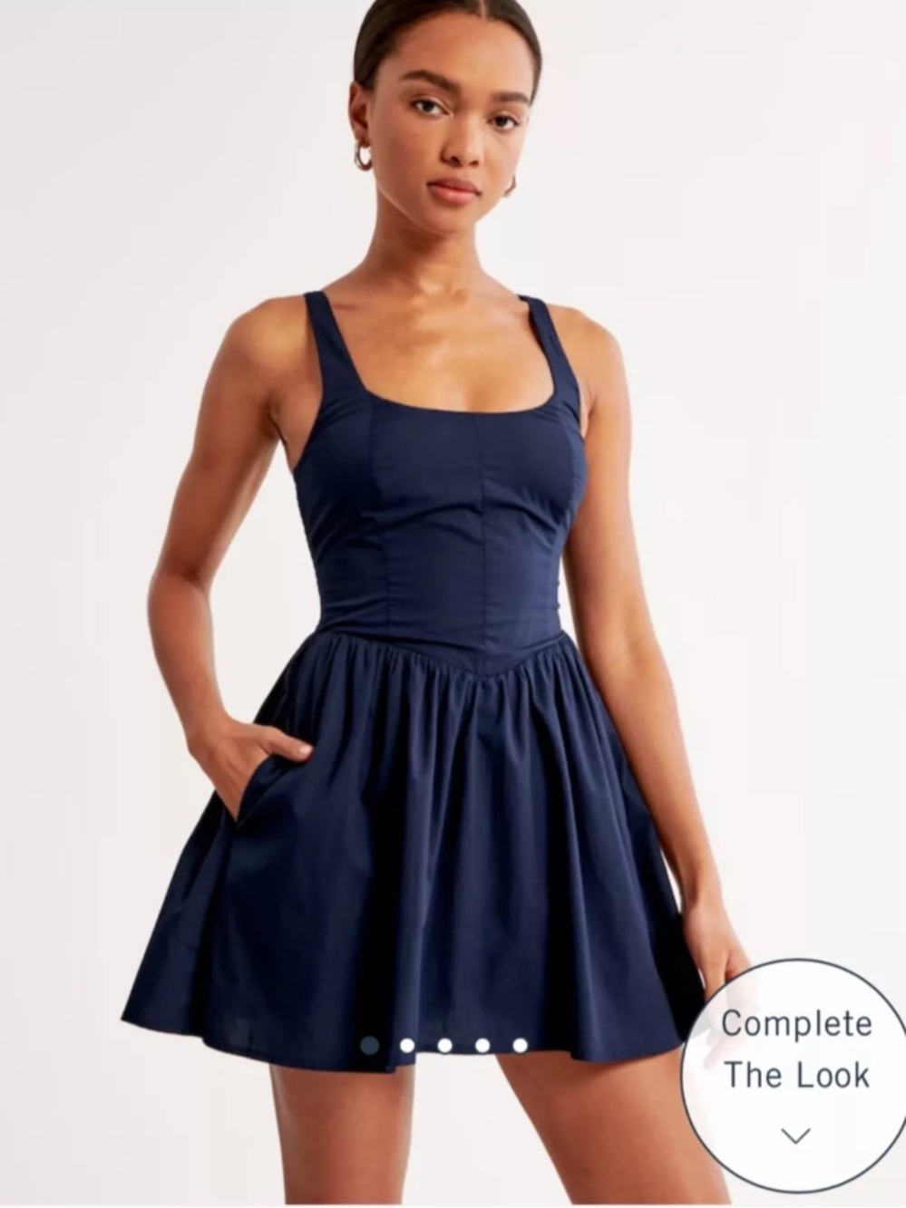 NWT Abercrombie & Fitch Corset Drop Waist Skort Dress